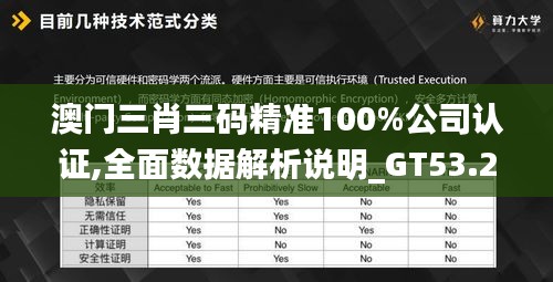 澳门三肖三码精准100%公司认证,全面数据解析说明_GT53.223-8