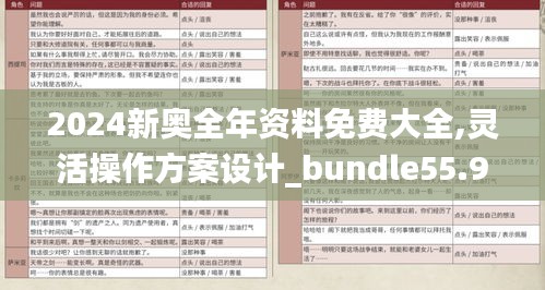 2024新奥全年资料免费大全,灵活操作方案设计_bundle55.984-2