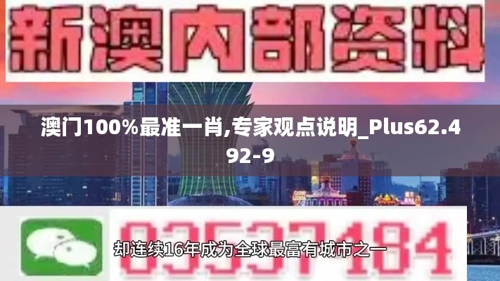 澳门100%最准一肖,专家观点说明_Plus62.492-9