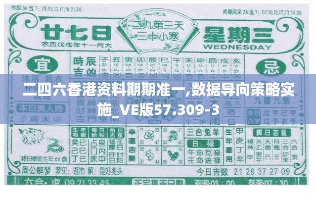 二四六香港资料期期准一,数据导向策略实施_VE版57.309-3