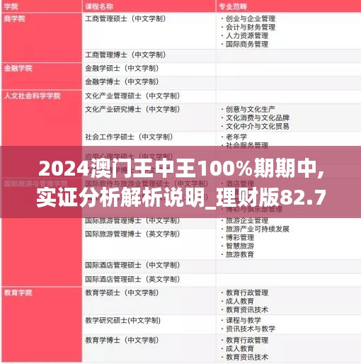 2024澳门王中王100%期期中,实证分析解析说明_理财版82.702-2