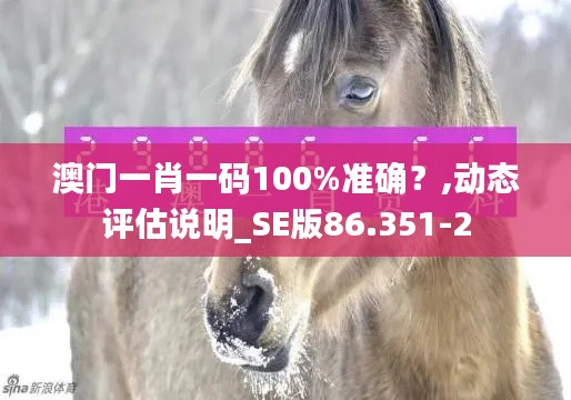 澳门一肖一码100%准确？,动态评估说明_SE版86.351-2