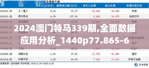 2024澳门特马339期,全面数据应用分析_1440p77.865-6