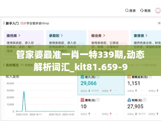 管家婆最准一肖一特339期,动态解析词汇_kit81.659-9