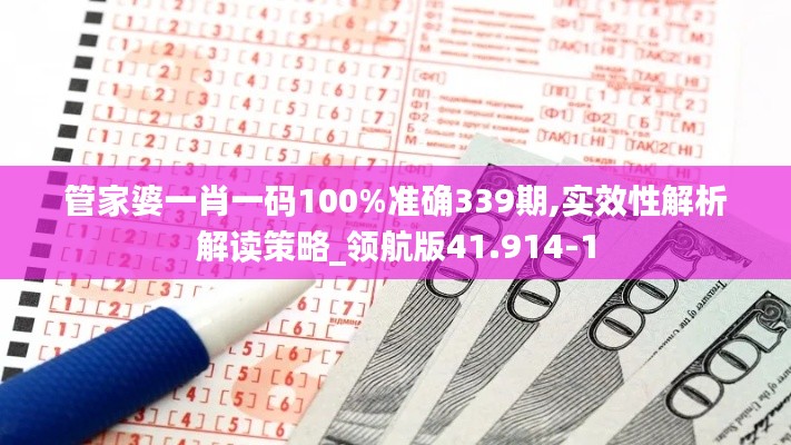 管家婆一肖一码100%准确339期,实效性解析解读策略_领航版41.914-1