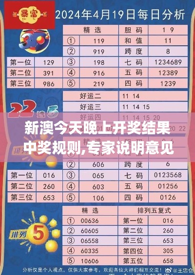 新澳今天晚上开奖结果中奖规则,专家说明意见_黄金版124.331