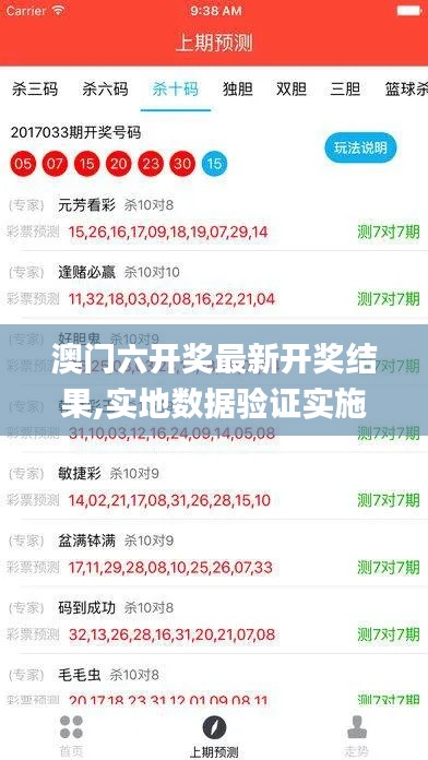 澳门六开奖最新开奖结果,实地数据验证实施_Holo83.217