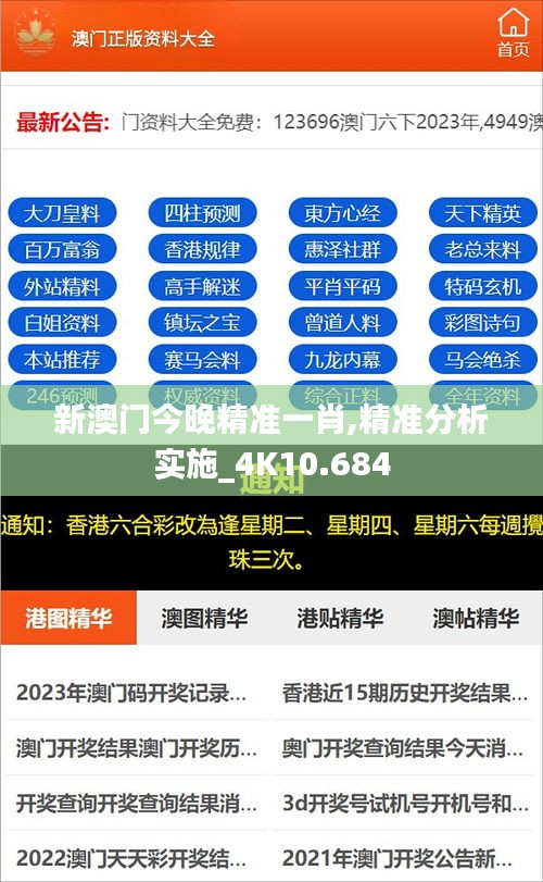 新澳门今晚精准一肖,精准分析实施_4K10.684