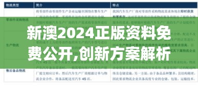 新澳2024正版资料免费公开,创新方案解析_HDR5.101