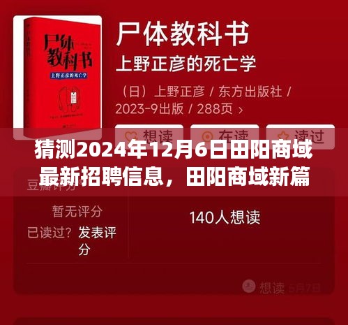 田阳商域未来招聘探秘之旅，2024年最新招聘信息展望，新篇章启程