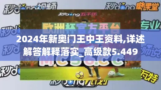 2024年新奥门王中王资料,详述解答解释落实_高级款5.449