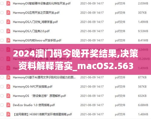 2024澳门码今晚开奖结果,决策资料解释落实_macOS2.563