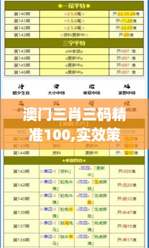 澳门三肖三码精准100,实效策略解析_微型版1.507