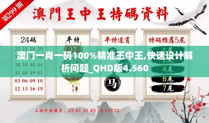 澳门一肖一码100%精准王中王,快速设计解析问题_QHD版4.560