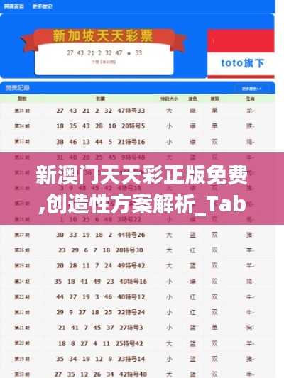 新澳门天天彩正版免费,创造性方案解析_Tablet7.918