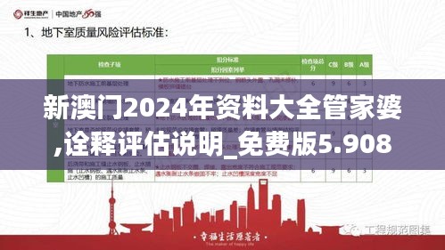 新澳门2024年资料大全管家婆,诠释评估说明_免费版5.908