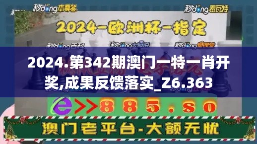 2024.第342期澳门一特一肖开奖,成果反馈落实_Z6.363