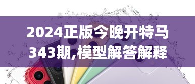 2024正版今晚开特马343期,模型解答解释落实_苹果版2.368