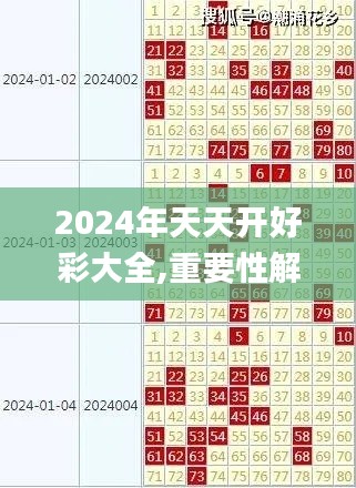 2024年天天开好彩大全,重要性解释落实方法_PT8.478