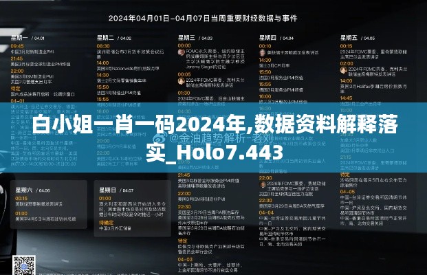 白小姐一肖一码2024年,数据资料解释落实_Holo7.443