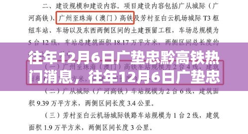 往年12月6日广垫忠黔高铁热门消息，往年12月6日广垫忠黔高铁热门消息回顾