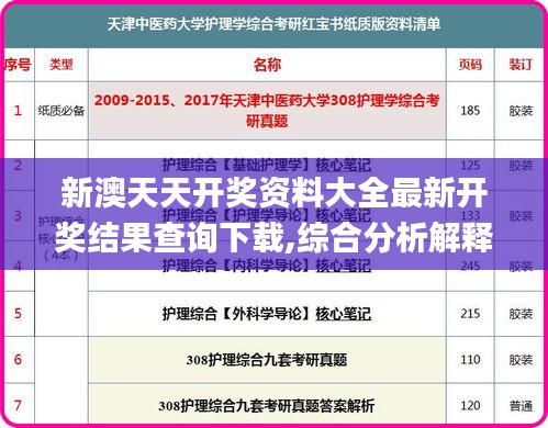 新澳天天开奖资料大全最新开奖结果查询下载,综合分析解释定义_云端版8.693