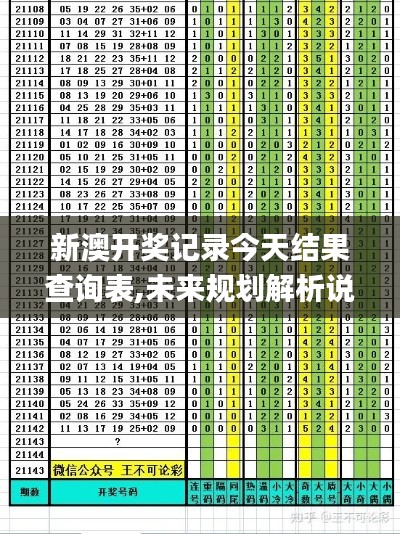 新澳开奖记录今天结果查询表,未来规划解析说明_T5.578