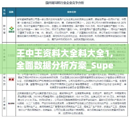 王中王资料大全料大全1,全面数据分析方案_Superior7.627