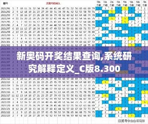 新奥码开奖结果查询,系统研究解释定义_C版8.300