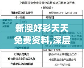 新澳好彩天天免费资料,深层数据执行策略_GT9.719