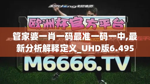 管家婆一肖一码最准一码一中,最新分析解释定义_UHD版6.495