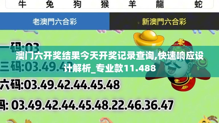 澳门六开奖结果今天开奖记录查询,快速响应设计解析_专业款11.488