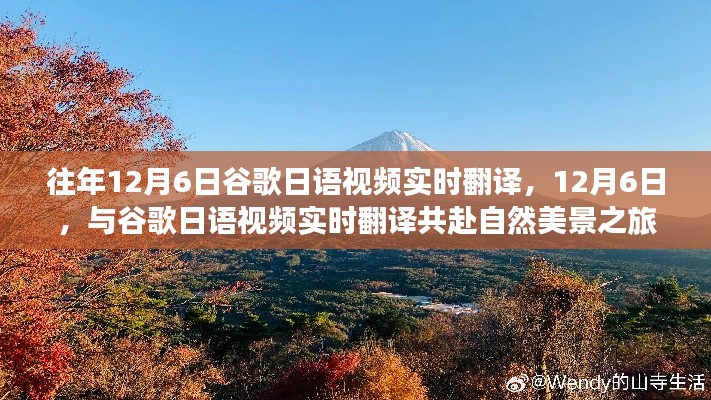 谷歌日语视频实时翻译，探寻自然美景背后的内心平和与宁静之旅