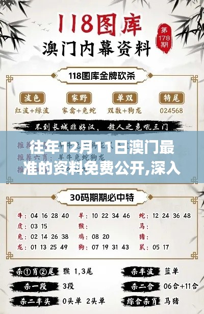 往年12月11日澳门最准的资料免费公开,深入数据应用解析_6DM1.321