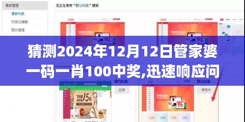 猜测2024年12月12日管家婆一码一肖100中奖,迅速响应问题解决_10DM13.729