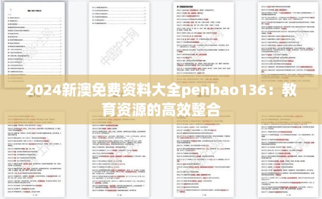 2024新澳免费资料大全penbao136：教育资源的高效整合