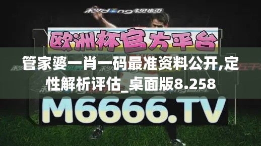 管家婆一肖一码最准资料公开,定性解析评估_桌面版8.258