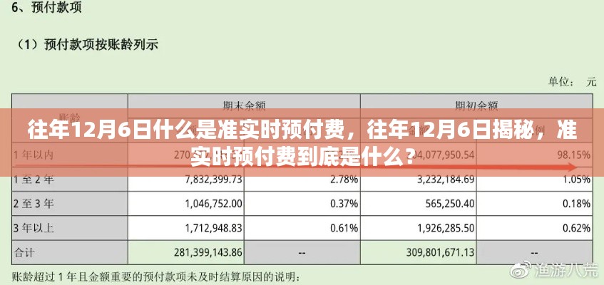 揭秘往年12月6日准实时预付费概念，究竟是何含义？