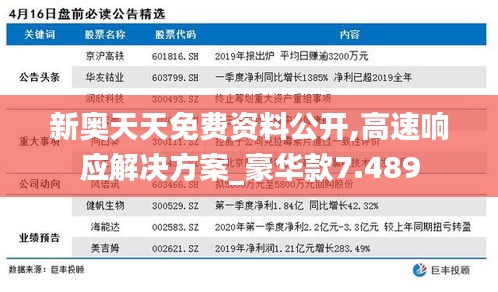 新奥天天免费资料公开,高速响应解决方案_豪华款7.489