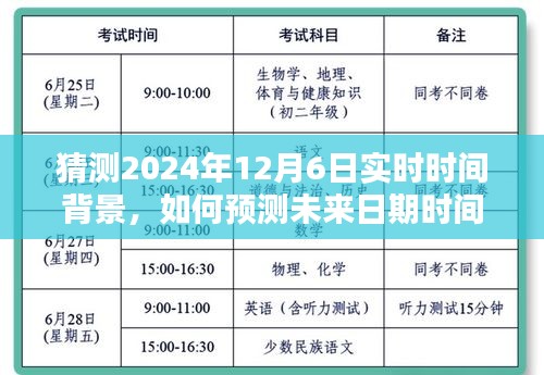 如何预测未来日期时间背景，以猜测2024年12月6日实时时间为例的详细步骤指南