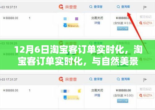 淘宝客订单实时化，与自然美景的奇妙交融