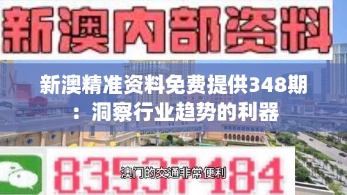 新澳精准资料免费提供348期：洞察行业趋势的利器