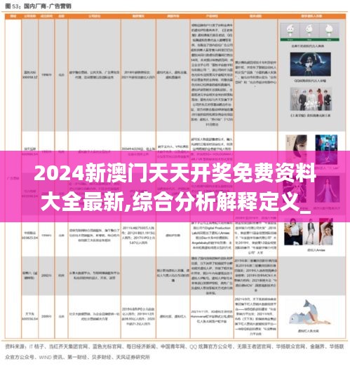 2024新澳门天天开奖免费资料大全最新,综合分析解释定义_MP4.291