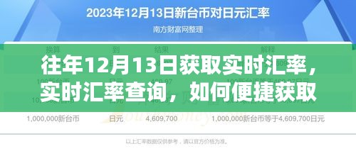 往年12月13日汇率查询指南，便捷获取实时汇率信息