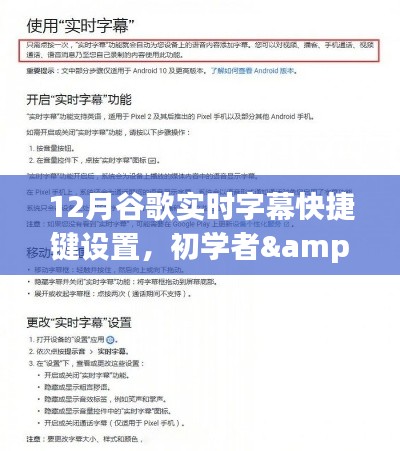 谷歌实时字幕快捷键设置详解，适合初学者与进阶用户的12月设置指南