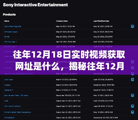 科技时代回溯之旅，揭秘往年12月18日实时视频获取网址揭秘
