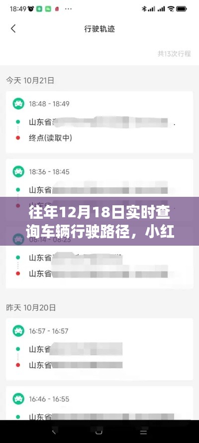 小红书独家揭秘，历年12月18日车辆行驶轨迹实时查询攻略，掌握出行轨迹轻松行！
