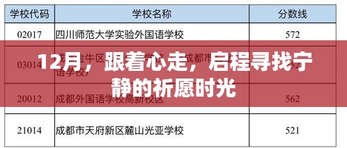 12月心灵之旅，追寻宁静祈愿时光