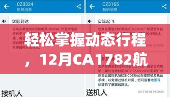 12月CA1782航班实时动态查询指南，轻松掌握行程安排