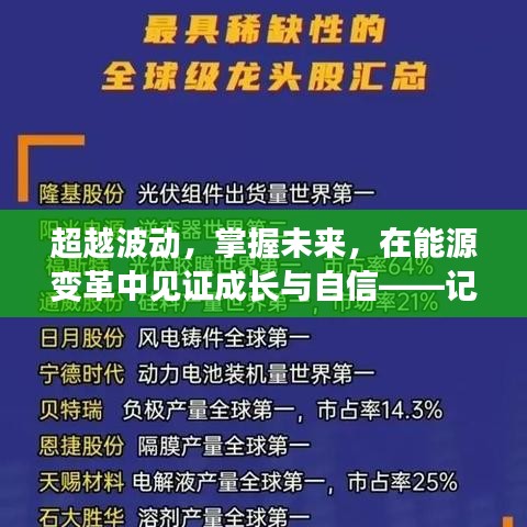 超越波动，能源变革中的成长与自信——记第一能源股价实时动态见证未来之路